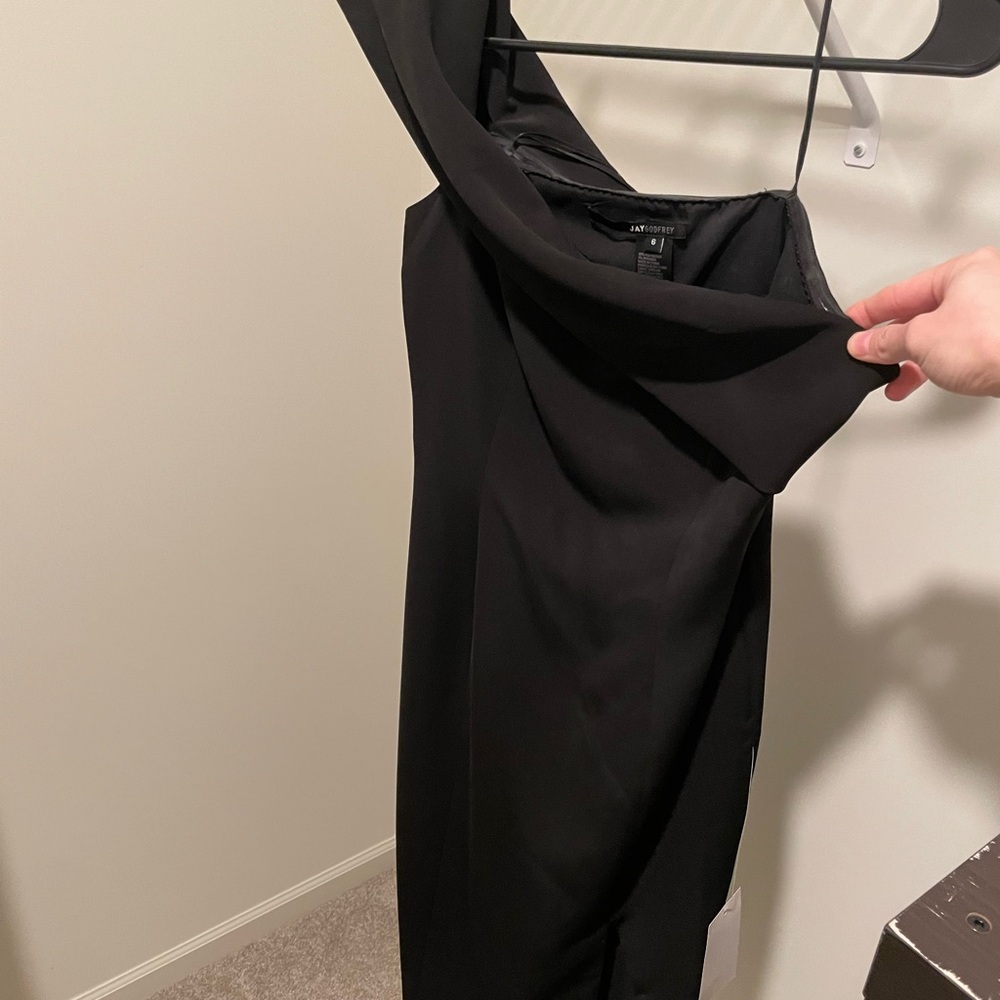 JAYGODFREY Sleek Black Gown